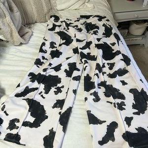 Cow print pants by Lucky & Blessed